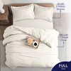 American Soft Linen Luxury Ultra Soft 100% Cotton Sateen Weave Solid Duvet Cover Set - Includes 1 Duvet Cover & 2 Pillow Sham Set - 3 of 4