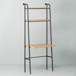 Wood & Wire Bookshelf with Desk - Natural/Black - Hearth &Hand™ with Magnolia