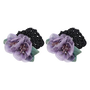 Unique Bargains Women Fashion Hair Net Bag 4.72"x2.56"x1.38" 2 Pcs - 1 of 4