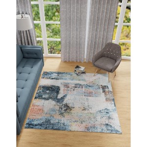 Unique Loom Kamala Washable Collection Area Rug - Abstract - 1 of 4