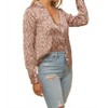 Women's LEOPARD PRINT SATIN SHIRT - Hem & Thread - 2 of 4