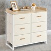 Dresser for Bedroom with 6 Drawers, Chest of Drawers, with Water-Resistant Changing Table, Storage Organizer Cabinet - 2 of 4