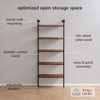 MH London Milton 70" Solid Wood and Metal 5-Tier Open Etagere Bookcase - 3 of 4