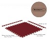 Foam Mat Floor Tiles 6PC Set - Interlocking EVA Foam Padding with Soft Carpet Top for Exercise, Yoga, Playroom, Garage, or Basement by Stalwart - 3 of 4
