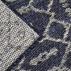 Geometric Patio Runner Rug Blue Indoor Outdoor Non Shedding Easy Clean Boho Floor Mat for RV Picnic Porch Deck Balcony - 4 of 4