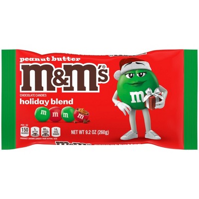 Image of M&M's Christmas Peanut Butter Chocolate Candies - 9.2oz