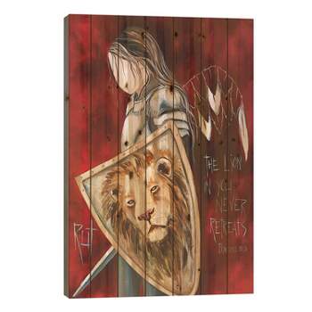 26" x 18" The Lion in You Wood Print by Ruth's Angels - iCanvas