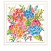 HomeRoots Spring Floral White Framed Print Wall Art - 4 of 4