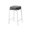 Fabric & Metal Backless Padded Cushioned Counter Height Barstool (Set of 2) with Footrest and Contemporary Modern Design for Kitchen - 2 of 4