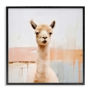 Stupell Industries Rustic Llama Portrait, 24" x 24" - 1 of 4
