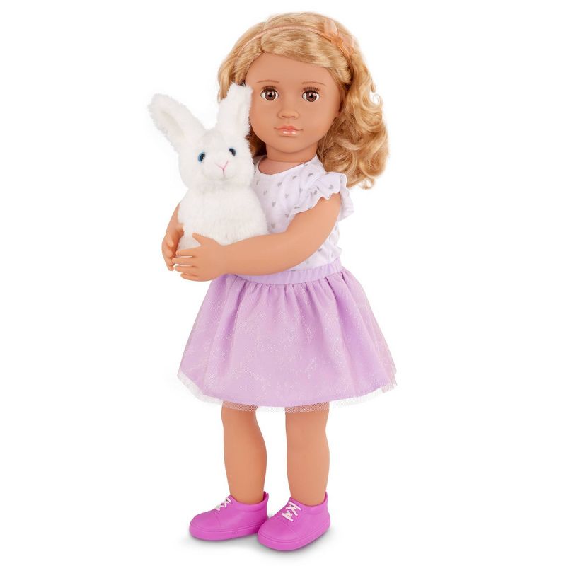 Our Generation Tabby Posable 18&#39;&#39; Doll with Pet Bunny Plush &#38; Storybook Set, 4 of 10