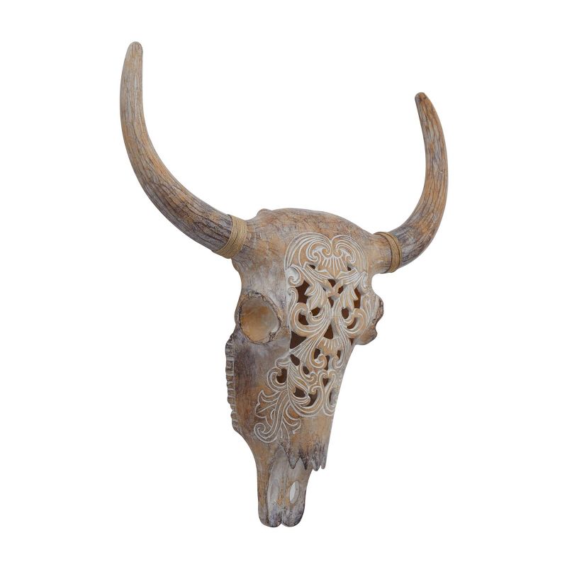Resin Bull Skull Wall Decor - Olivia & May, 4 of 6