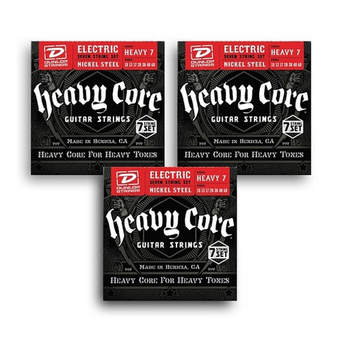 Dunlop heavy core 2024 bass strings