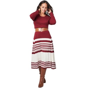 Jessica London Fit And Flare Sweater Dress - 1 of 4