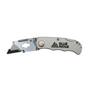 Blue Ridge Tools Folding Utility Knife: Steel Blade, 1 Year Warranty, Compact Design, 0.26 lbs, 5.91" Height - 1 of 4