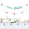 Big Dot of Happiness Narwhal Girl - Under The Sea Birthday Party Letter Banner Decoration - 36 Banner Cutouts and Happy Birthday Banner Letters - 2 of 4