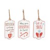 Transpac Metal 8.5 in. Multicolored Christmas Embossed Winter Ornament Set of 3 - 2 of 4