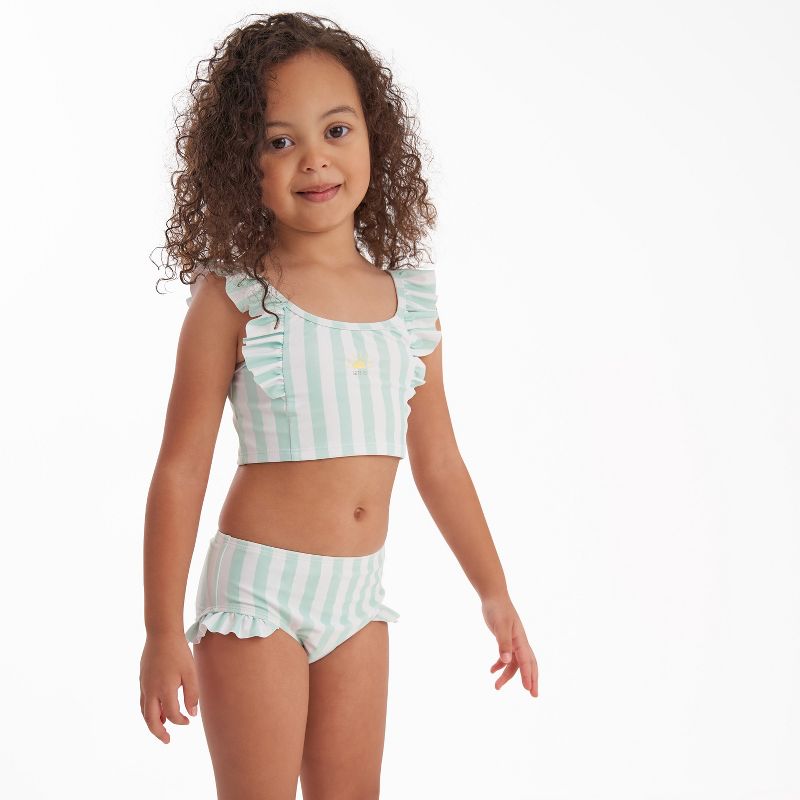 Gerber Toddler Girls' Swimsuit - 2-Piece, 5 of 10