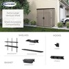 Suncast X-Large Vertical Storage Shed, All-Weather Outdoor Backyard Unit, Sand - 2 of 4