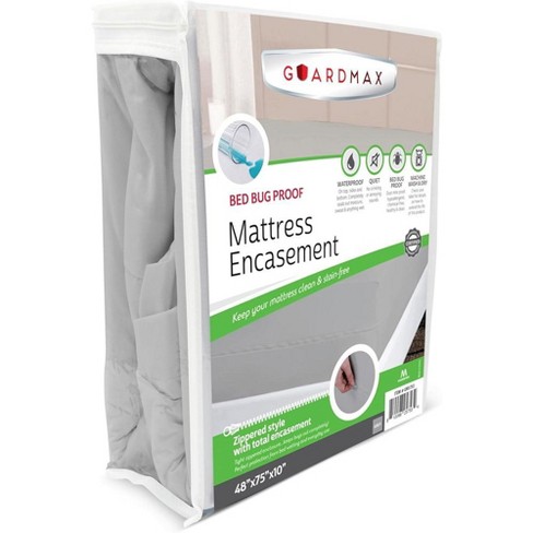 Guardmax - Bed Bug Proof Mattress Protector - Zippered Style - Grey