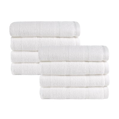 8pc Luxury Washcloth Set White - Made Here