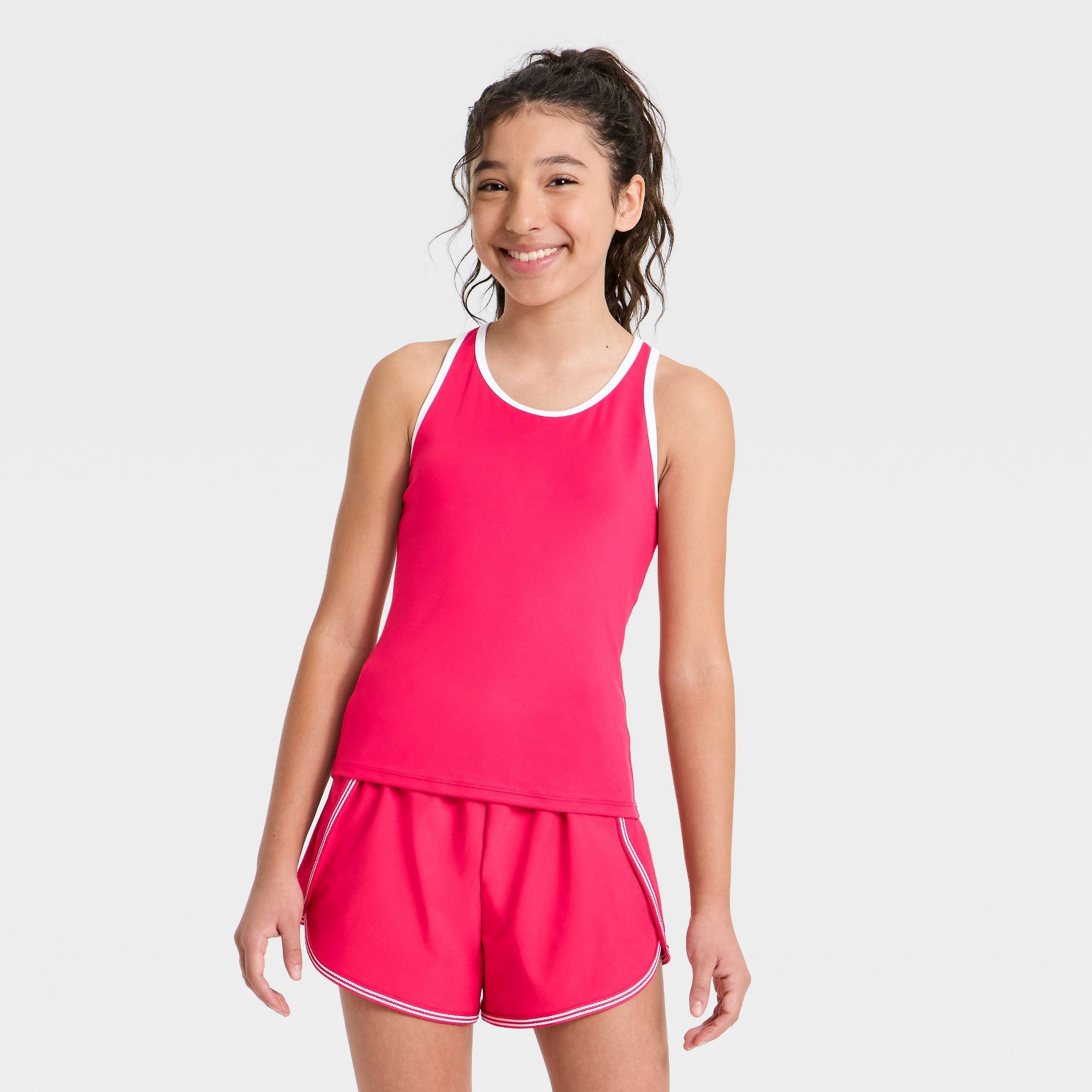 Girls' Racerback Active Tank Top - All In Motion™