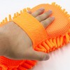 Unique Bargains Lightweight Microfiber Chenille Car Care Washing Brush Sponge Pad Cleaner 9.4x4.7x2.6inches Orange - 4 of 4
