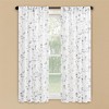 Collections Etc Sheer Floral Embroidered Rod Pocket Curtains - 2 of 4