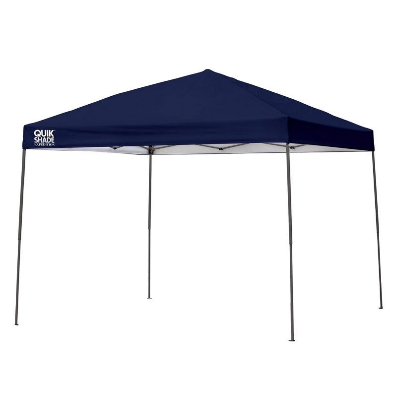 Quik Shade 10 by 10 Foot Instant Canopy with White Legs Accommodates Up to 12 People for Outdoor Recreational Activities, Royal Blue, 1 of 7