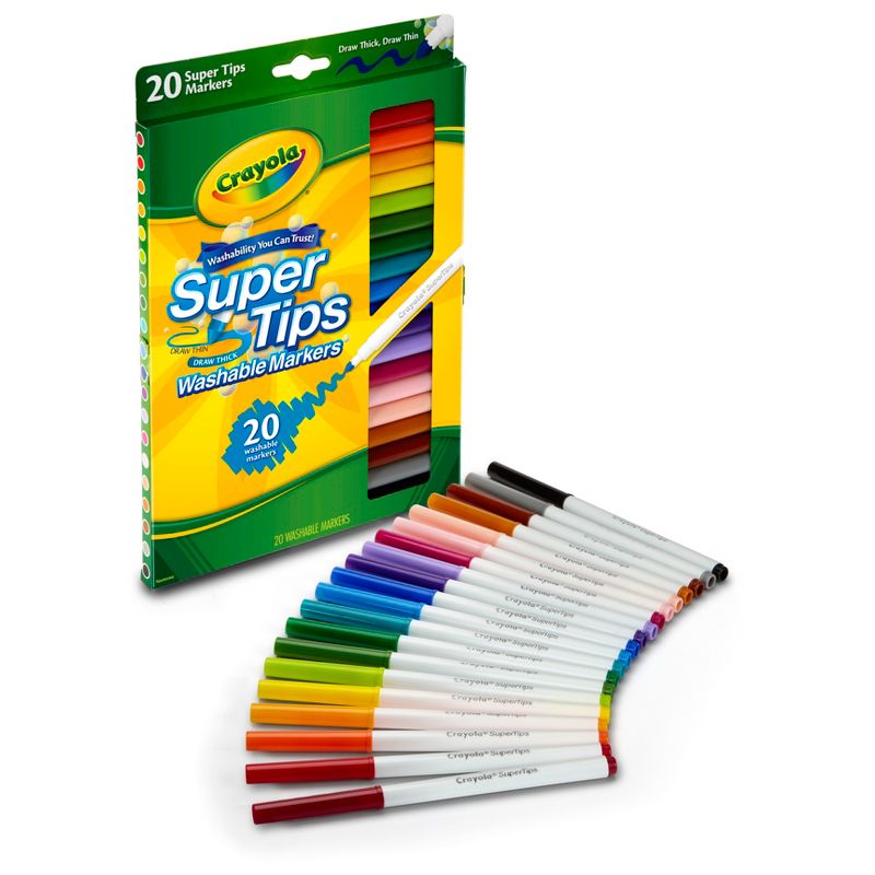 Crayola 20ct Super Tips Washable Markers, 5 of 12