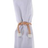 Unique Bargains Magnetic Buckle Small Faux Pearl Curtain Tie Polyester Rare Earth Magnet 2 Pcs - 4 of 4