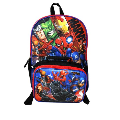 Avengers Spider man Thor Hulk 16 Backpack Insulated Lunch Bag Marvel Target