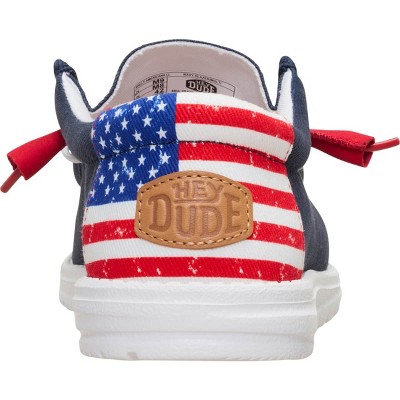 HEYDUDE Men Wally Americana Il, 4th of July Patriotic Shoes , Navy Blazer/Multi, 7 — фото 6