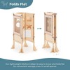 Guidecraft Classic Kitchen Helper Kids' Step Stool: Folding, Adjustable Kids Non-Slip Learning Toddler Tower with Safe Keepers - 2 of 4
