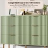 Zstar 47.2" Fluted 6 Drawer Dresser for Bedroom, Deep Drawers - 4 of 4