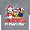Boys' - Paw Patrol - Christmas Is Pawsome Chase Rubble Marshall Short Sleeve Graphic T-Shirt - 2 of 4