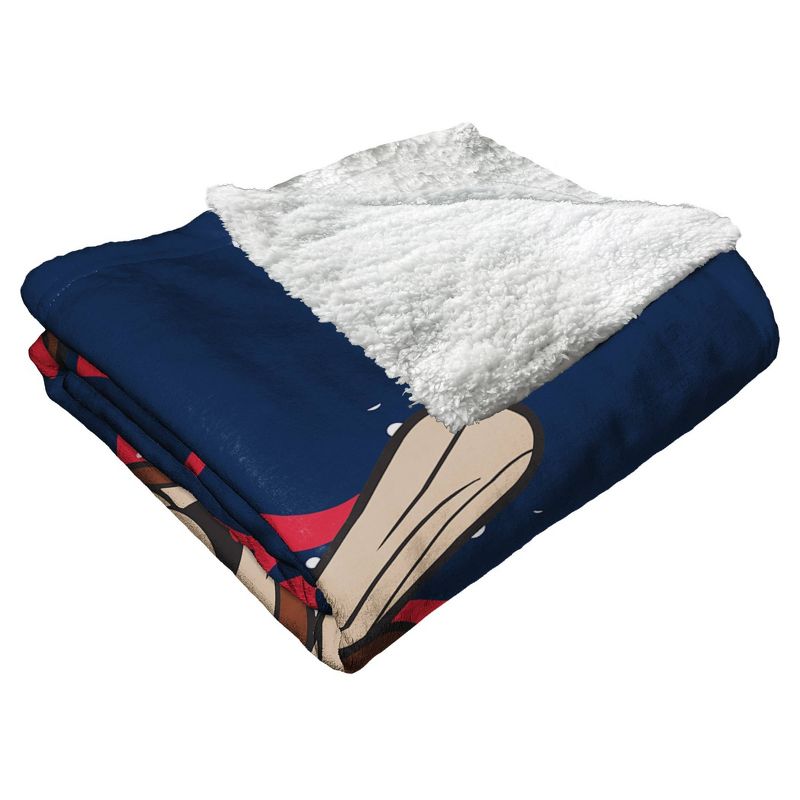 50&#34;x60&#34; MLB Minnestoa Twins Mascot 2 Layer Silk Touch Faux Shearling Throw Blanket, 2 of 6