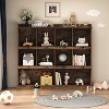 3-layer bookcase, a fusion of retro and simplicity, suitable for storage - 2 of 4