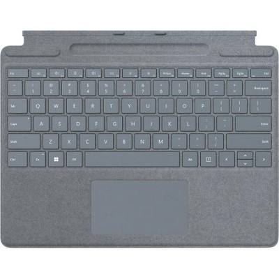 Microsoft Surface Pro Signature Keyboard Ice Blue - Adjusts to virtually any angle - Full mechanical keyset with backlit keys