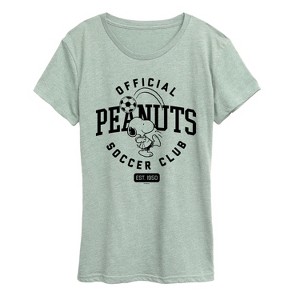 Women's - Peanuts - Peanuts Soccer Club Short Sleeve Graphic T-Shirt - 1 of 4