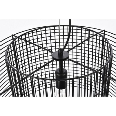Deleon Black Iron Indoor/Outdoor LED Pendant Light