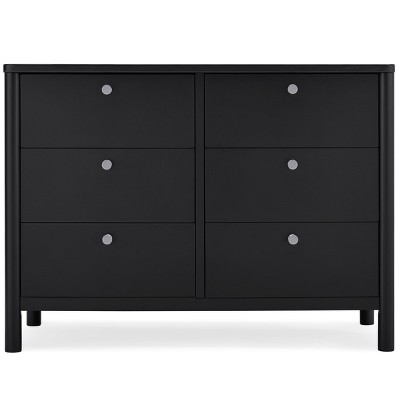 Delta Children Brooks 6 Drawer Dresser with Interlocking Drawers - Midnight Gray