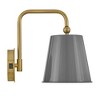 Lark Blake 1 - Light Sconce in  French Gray/Lacquered Brass - 2 of 4