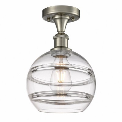 Rochester - 1 Light Semi-Flush Mount In Industrial Style-11.13 Inches Tall and 8 Inches Wide