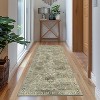 Abynow Diamond Distressed Persian Style Washable Indoor Rug - 3 of 4