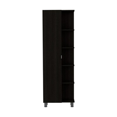 NicBex 4 Drawer File Cabinet with 5 Open Shelves,Office Cabinet with Metal Handle Design and Metal Feet,Filing Cabinets for Home Office