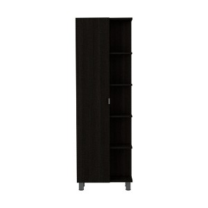 NicBex 4 Drawer File Cabinet with 5 Open Shelves,Office Cabinet with Metal Handle Design and Metal Feet,Filing Cabinets for Home Office - 1 of 4
