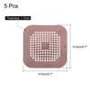 Unique Bargains Shower Drain Hair Catcher Round and Convex Drain Cover Silicone Strainer Hair Stopper - 2 of 4