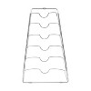 Organize It All Lid Rack Holder: Steel Kitchen Rack, Under Cabinet Mount, Silver, 15.75" H x 18.11" D x 12.01" W - 4 of 4
