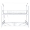 YOOCOZZ Twin Over Full Metal Bunk Bed with House-Shaped Design - 4 of 4